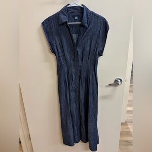 Tommy Hilfiger Blue Button-Down Dress